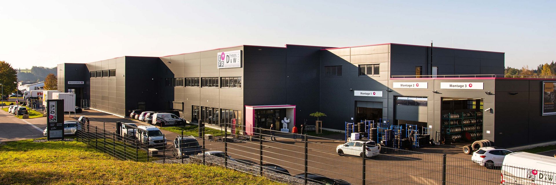 Neubau des D&W Tyres Logistikzentrums mit Werkstatt